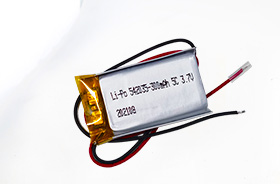 3.7V 542035 300mAh Tracker聚合物鋰電池